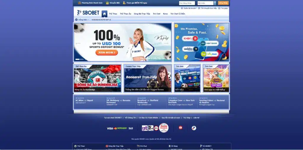 SBOBET – Điểm Đến Cá Cược Thể Thao Hàng Đầu Thế Giới