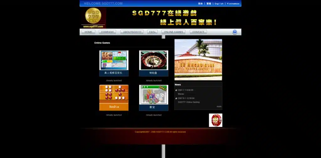 SGD777 – Khám Phá Live Casino Hàng Đầu Châu Á