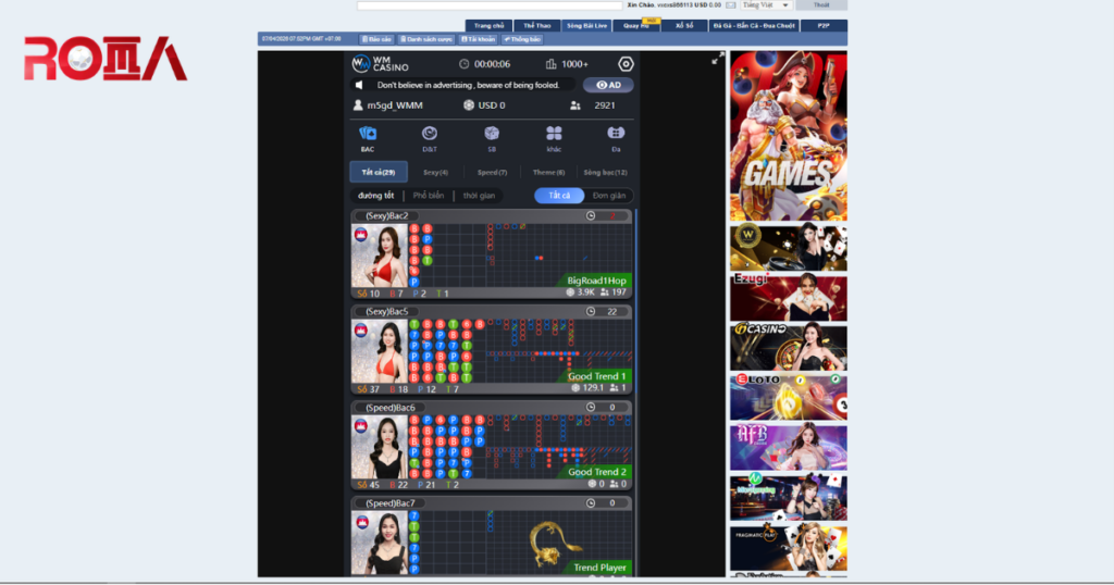 Live casino